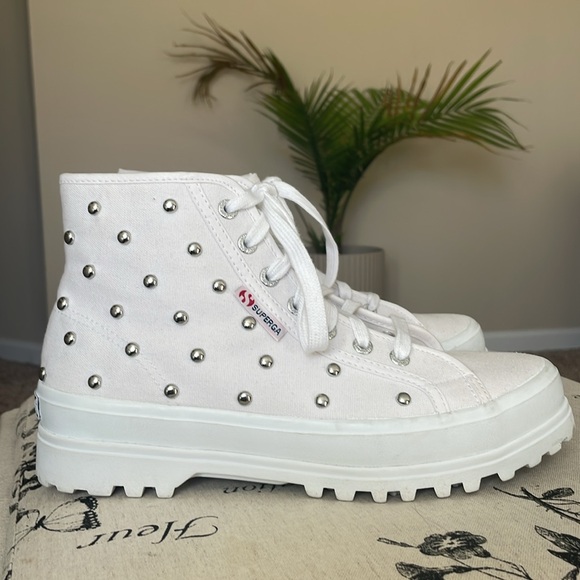 Superga Shoes - SUPERGA Alpina Studded High Top Sneaker